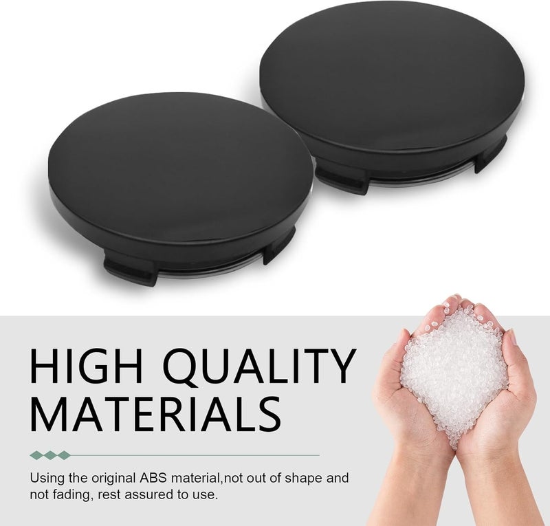 winterrock 4PCS Car Wheel Center Caps, ABS Snap-in Auto Wheel Center Hub Caps, 2.36" OD 2.2" ID Vehicle Rim Hub Caps, Anti-Fall Protective Cover, Universal for Car, SUV, Sedan, Truck (Black) - Image 4